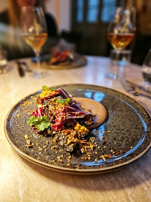 Bonboon Amsterdam Vegan Restaurant Jordaan Gerookte radicchio